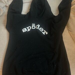 Black vvs sp5der hoodie